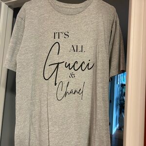 Gray Graphic Women's Top